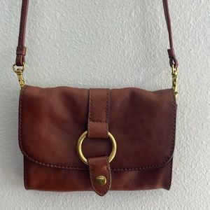 Frye brown leather purse